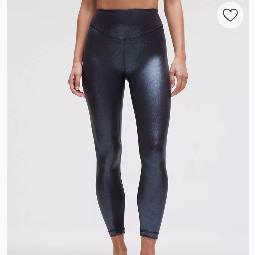 Lululemon Radiate Foil Print Leggings – Black Night size 6